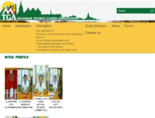 Tablet Screenshot of myanmartouristguidesassociation.org